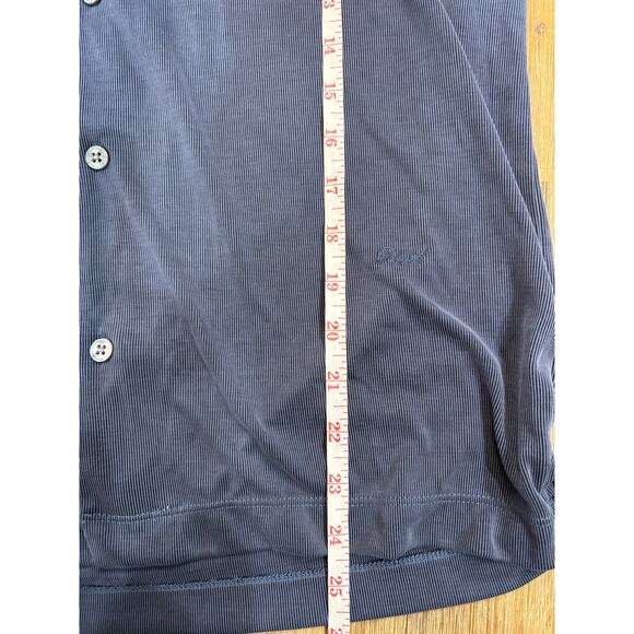 NWT Porter & Ash Mens Shirt Button Down Soft Modal Blend Blue Navy Large - Picture 8 of 9